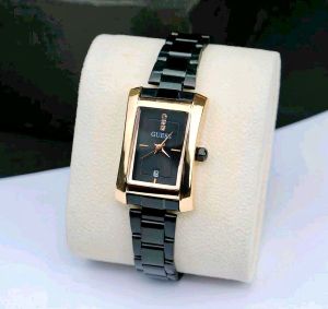 Fos 605 Jam Tangan Wanita Tangal Aktif Strap Rantai Stainless Stell