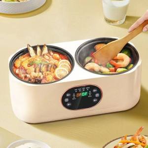 Electric Rice Cooker Double Gallbladder Rice Cooker Non Stick Fast Multifunctional Fully Automatic Low Sugar Rice Cooker with Steamer Pengukus Periuk Nasi Elektrik Hot Pot Steaming Smart Reservation Household Cooking Insulation 电饭锅 双胆电饭锅 不粘 低糖