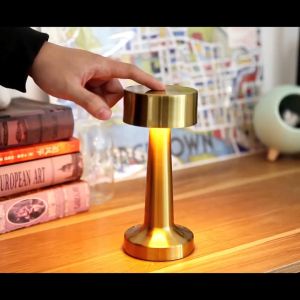 Portable LED Table Lamp With Touch Sensor 3 colors Switchable,Brightness adjustable Rechargeable Battery Up to 8-10 Hours Usage Night Light for Kids Nursery Nightstand Lamp Bedside Lamp gift ideas christmas
