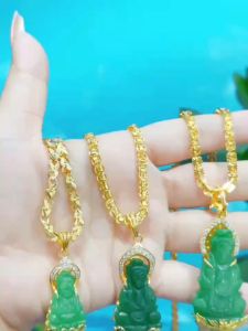 Dây chuyền mặt mẹ quan âm chuẩn màu 18.k k638