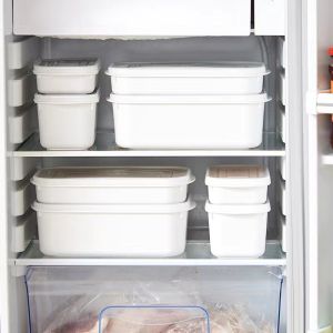 3Pcs High Capacity Refrigerator Fresh Food Container Plastic Vegetable Fruit Meat Food Separated Storage Box With Lid Refrigerator Assortment Organizer Box Kitchen Organizer Accessories
