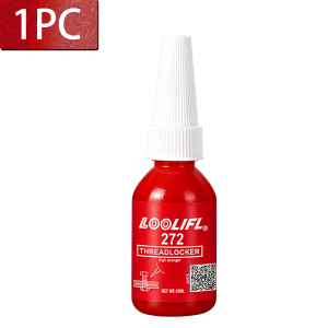 LOOLIFL | 272 243 ThreadLocker Blue Thread Lock Medium Strength Lock Tight for Nuts Bolts Fasteners and Metals Anaerobic Curing Screw Glue