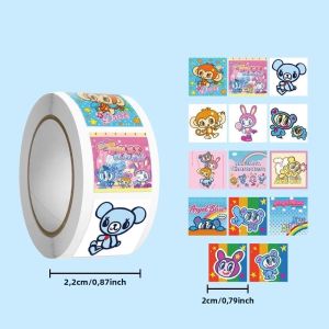 Bandai | 500 Chiếc Thiên Thần Xanh Hoạt Hình Graffiti Niêm Phong Miếng Dán DIY Thẩm Mỹ Đề Can Cho Điện Thoại Chai Túi Du Lịch Sáng Tạo Quà Tặng Dành Cho Độ Tuổi Từ 14 +