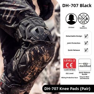 DUHAN | Duhuan Motorcycle Riding Protection Gear CE2 Level Knee Elbow Pads Men Women Commute Anti-Fall Equipment Four-Piece Set