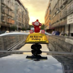 Phụ Kiện Ô Tô 3D Sáng Tạo Chạy Bằng Gió