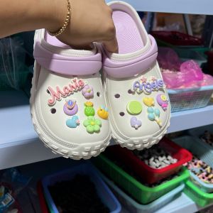Crocs Jibbilz อุปกรณ์เสริมรองเท้ามีเสน่ห์หัวเข็มขัดรองเท้าลายดอกไม้น่ารัก สำหรับ Crocs