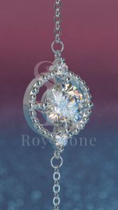 RoyStone - Gelang Wanita Moissanite Sertifikat GRA Original Lapis Emas - Alice Bracelet
