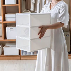 Stackable Transparent Shoes Storage Cabinets Box Shoe Container Plastic Shoe Organization Home Storage