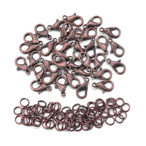 9 Colors Metal 200pcs Open Jump Rings+ 50pcs Lobster Clasps Hooks Connectors Jewelry Making DIY Bracelet Necklace Jewelry Kit