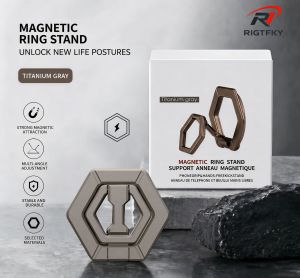 Strong Magnetic Force Metal Foldable Bracket Magnetic Ring Holder for MagSafe Portable Cell Phone Support Car Phone Mount Stand