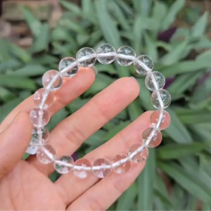 Q1249 Vòng Thạch Anh Trắng trong 10li hợp Kim & Thủy - Phong Thủy TUDO