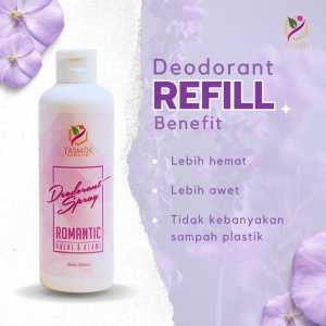 DEODORAN TAWAS REFILL ROMANTIC BY YASMIN GOLDEN CARE / DEODORANT ANTIPERPIRANT DEODORAN TAWAS BPOM