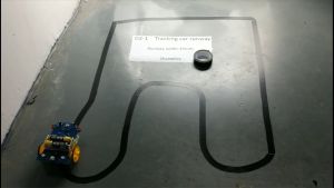 DIY Kit Robot Tracking Line Follower Smart Car Edukasi Smart Car Analog Pengikut Garis - Warna Kayu, Ukuran 18cm * 5.5cm * 7cm, Berat 0.083kg - Pelacakan Dua Pasa (Pengiriman Jakarta Lebih Hemat)