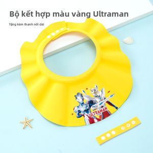 SVORIAHI | Mũ tắm chống nước Ultraman cho trẻ em Mũ bảo vệ tai khi gội đầu cho bé trai và bé gái Mũ tắm chống nước cho trẻ sơ sinh