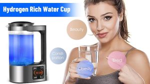 【จัดส่ง2วัน】เครื่องผลิตน้ำไฮโดรเจนแบบพกพาขวดน้ำทำไฮโดรเจน2ลิตรความจุขนาดใหญ่ควบคุมด้วยการสัมผัสหน้าจอ LED แบบดิจิทัลเทอร์โมสตัท