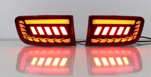 ROMADA | 2 pcs LED Rear Bumper Light DRL For Toyota Prado 120 FJ120 LC120 J12 4Runner 2003 - 2009 Brake Turn Signal Lamp
