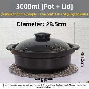 SHUDUODUN | Heat-Resistant Large Capacity Ceramic Crock Pot