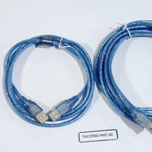 Cáp Link USB 2.0 / Cáp 2 đầu USB 2.0 dài 1.5m / 3m / 5m (Cáp chống nhiễu - Màu Xanh)