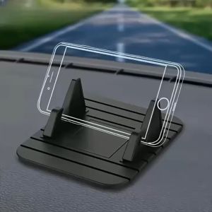 1pc Universal Silicone Car Dashboard Phone Mount - Anti-Slip Multi-Angle Holder for iPhone Samsung & More Strong Adsorption & Ergonomic Design for Safe Navigation