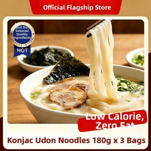 MENGXIANDAI | Zero Fat Low Calorie Konjac Udon Noodles Ready-to-Eat Meal