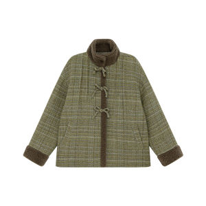 NIHAOKANONG | Bộ Đồ Hai Mảnh Vintage Pháp Sang Trọng Có Cổ Lông