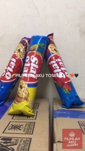 Biskuit Slai Olai Strawberry Roll 128 gr - Harga 1 Karton Isi 24 Roll