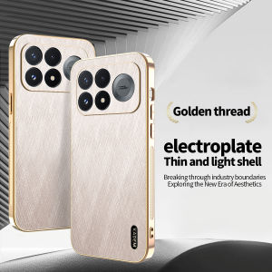 Ốp Lưng Da PU Giả Da Tơ Vàng Cao Cấp Cho POCO F9/F9 Pro/X8 Chống Sốc Cứng Cáp Chống Trầy Xước Và Chống Trượt