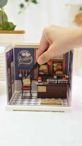 Robotime Rolife Super Creator Mini Butter Bakery House (DWS03B) Plastic DIY Miniature House