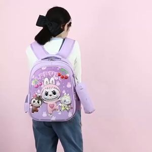 【คุณภาพสูง】ห้องปฏิบัติการ พร้อมส่ง ส่งจากไทย กระเป๋านักเรียน ลายลาบู น่ารัก สําหรับ อนุบาล-ประถม