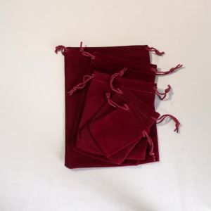 5-10pcs Jewelery Velvet Bag Drawstring Bag Jewelry Gift Display Pouches For Wedding Candy Christmas Gift Packing Bags