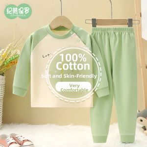 JIFANPAUL | Long Sleeve Cotton Underwear Set for Children