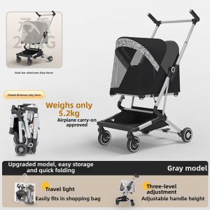 BOSIMAO | Portable Foldable Pet Stroller Aluminum