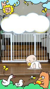 Samu Giken Safety Gate Door Fence for Baby Kids Pets with Extension | Pagar Keselamatan Model: SAG-DR7584