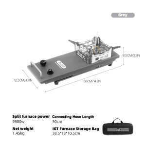 BISINNA Camping IGT 0.5UNT Gas Stove 9800W High Firepower Portable Desktop Burner Dual-purpose IGT Table Stove Camping Supplies