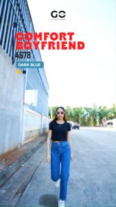 GOJINIEJEANS - Highwaist Comfort Boyfriend Jeans - 4678 - COMFORT BOYFRIEND