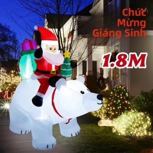 Đồ Trang Trí Giáng Sinh Ông Già Noel Có Đầu Lắc 21 Triệu Chiếc Có Đèn LED Tích Hợp Dùng Cho Sân Vườn Ngoài Trời Quà Tặng Giáng Sinh