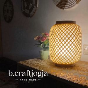 Lampu Hias Lampu Tidur Cafe Anyaman Bambu Bisa Posisi Duduk dan Gantung Kerajinan Jogja Lampu Energi Hemat Ukuran M Dan L - Lazada