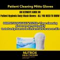 Patient body washing CLEANSING MITTS (8pcs/pack), Body wash glove, hygienic bathing alternative, Patient care, Cuci Badan. 