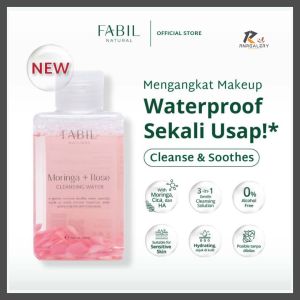 Fabil Moringa Rose Cleansing Micellar Water Pembersih Makeup Sekali Usap