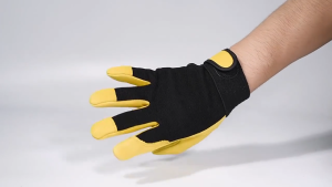 KEELAT KLWG001 Leather Work Gloves Heavy Duty Safety Gloves for Construction Gardening DIY