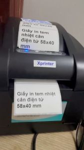 5 cuộn Giấy In Tem 58x40 mm (Cuộn 30 Mét) - Decal Nhiệt 5x4.8 cm