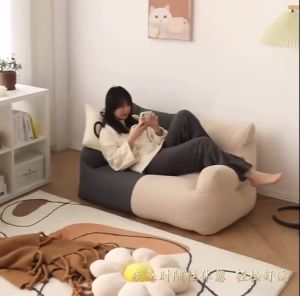 Garish Furniture 🌟 โซฟาบีนแบค โซฟามินิมอล สำหรับห้องบ้าน และห้องป่า โซฟาตกแต่งห้อง เพิ่มเติมเกาหลี โซฟาแบบเดี่ยวกัน ลดรูปลักษณ์ สร้างความสดใส และเครื่องหมายสดใส!