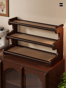 evesigar | Solid Wood Multi-level Display Organizer Shelf