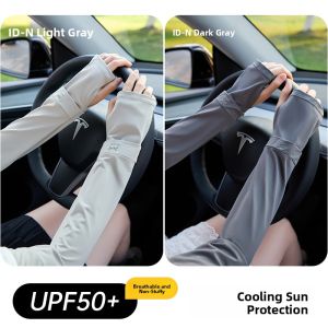 MiiOW | Womens Ice Silk Sun Protection Sleeve Outdoor Sports Mountain Climbing Cool Sensation Half Finger Gloves UV Protection MiiOW