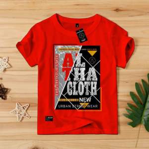 COUPLE BAJU ANAK & DEWASA LAKI LAKI || KAOS DISTRO ANAK ALTHA CODE ALT 114 MERAH 1-10 TAHUN TERBARUU