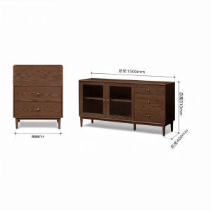 YUANSHI YUANSU | Solid Wood Simple Sideboard