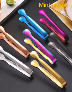 【📣SG Seller】🔥Fast Delivery Stainless Steel Ice Small Cubic Sugar Pastry Tong Mini Coffee Bar Serving Clip🍬multiple use