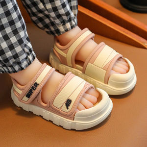 🚚 รองเท้าแตะเด็ก เตรียมจัดส่ง ป้องกันการลื่น พื้นนุ่ม การ์ตูน สบายเท้า