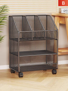Mobile Rolling Bookshelf & Storage Cabinet for Kids & Office