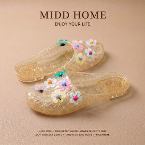 MIDANGDANG | Transparent Jelly Soft Bottom Covered Toe Women Sandals